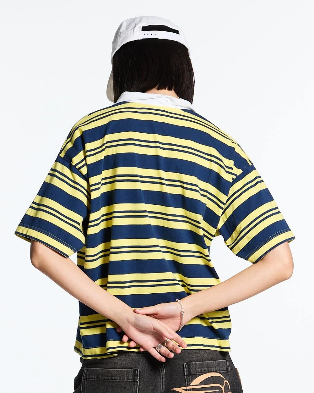 AEROSTRIPES POLO YELLOW/BLUE 6