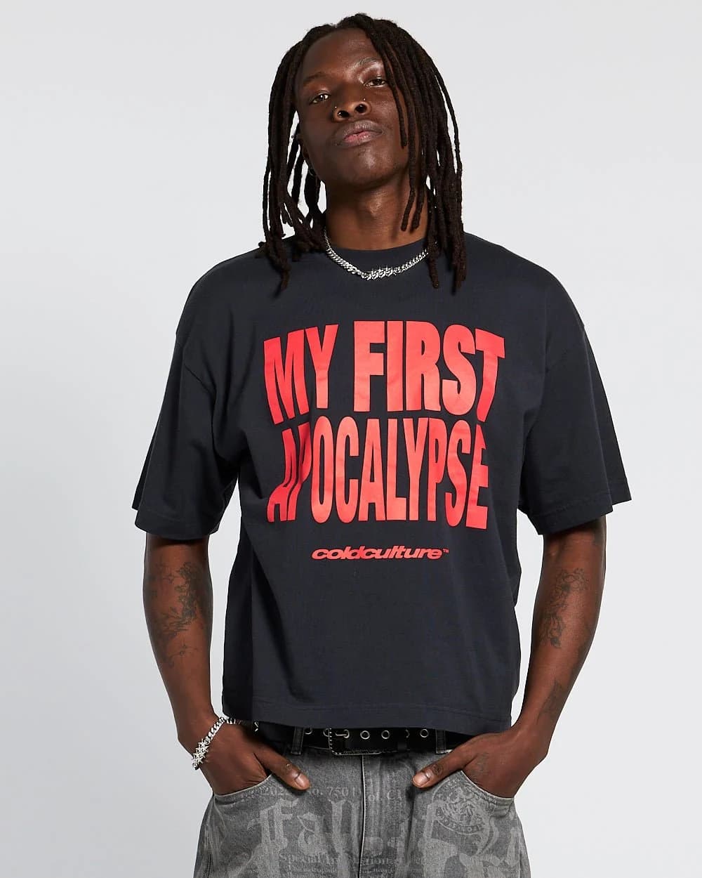 APOCALYPSE TEAM TEE GREY & RED 2