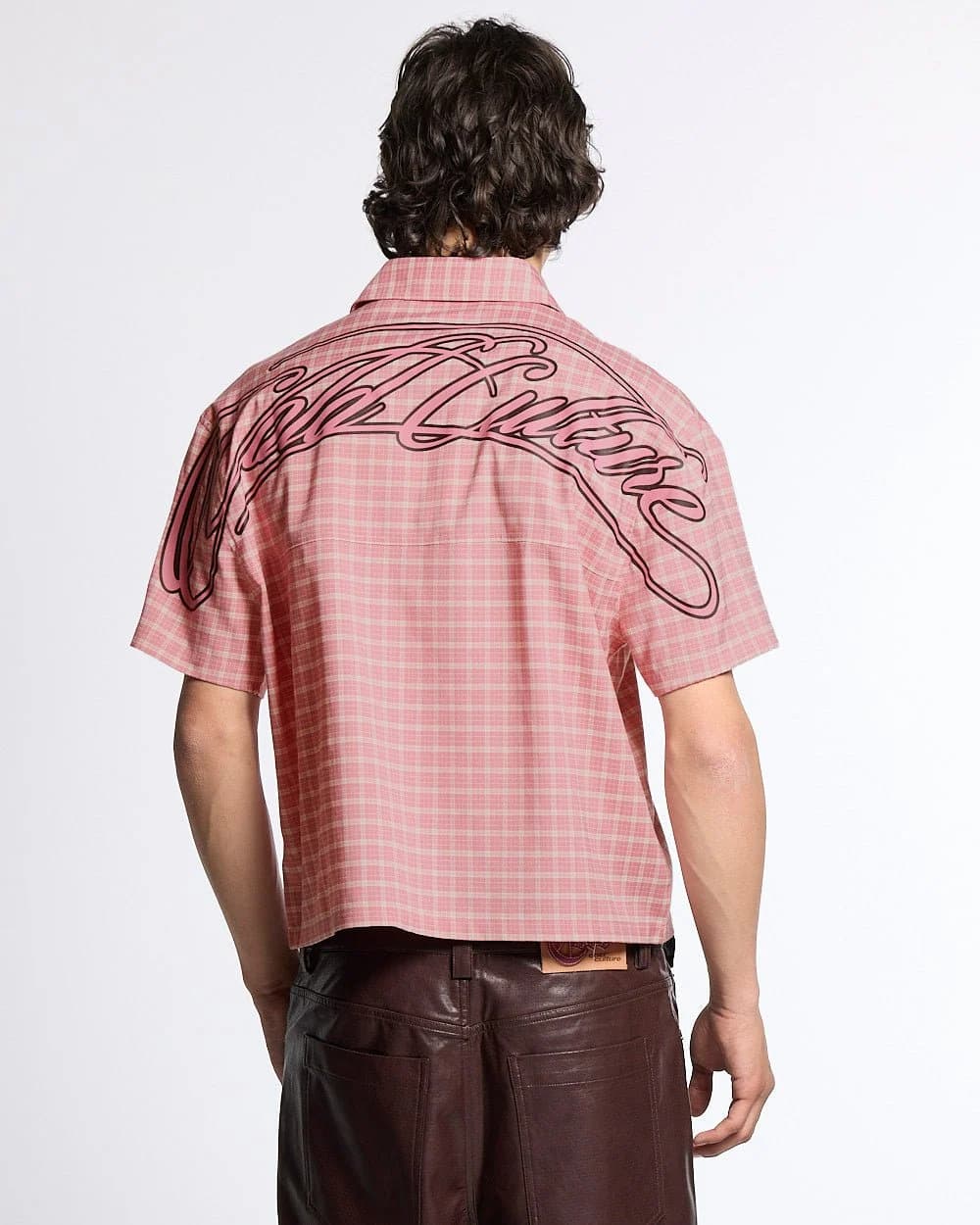 TARTAN SCRIPT SHIRT PINK 2