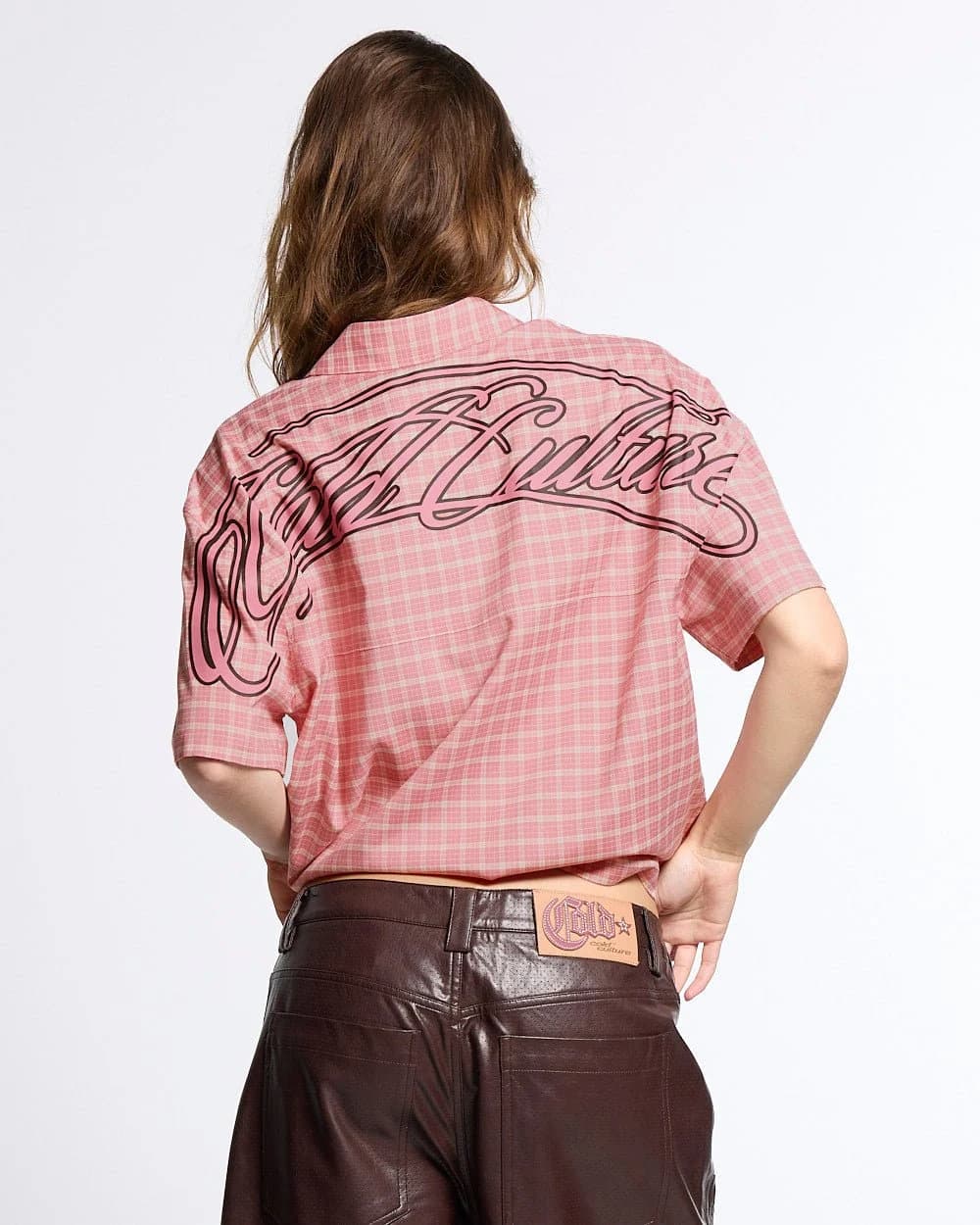 TARTAN SCRIPT SHIRT PINK 10