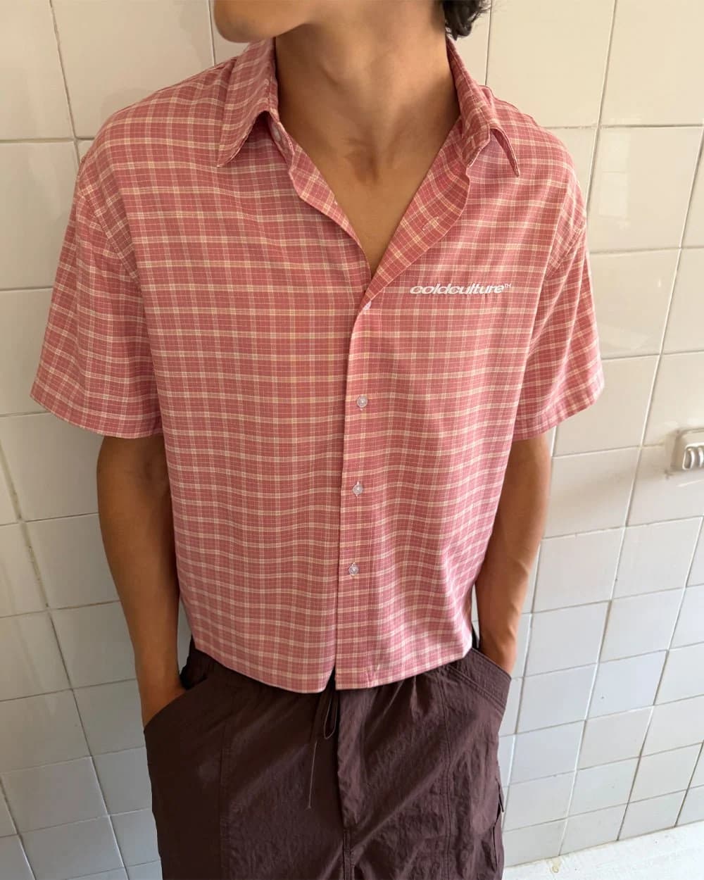 TARTAN SCRIPT SHIRT PINK 11