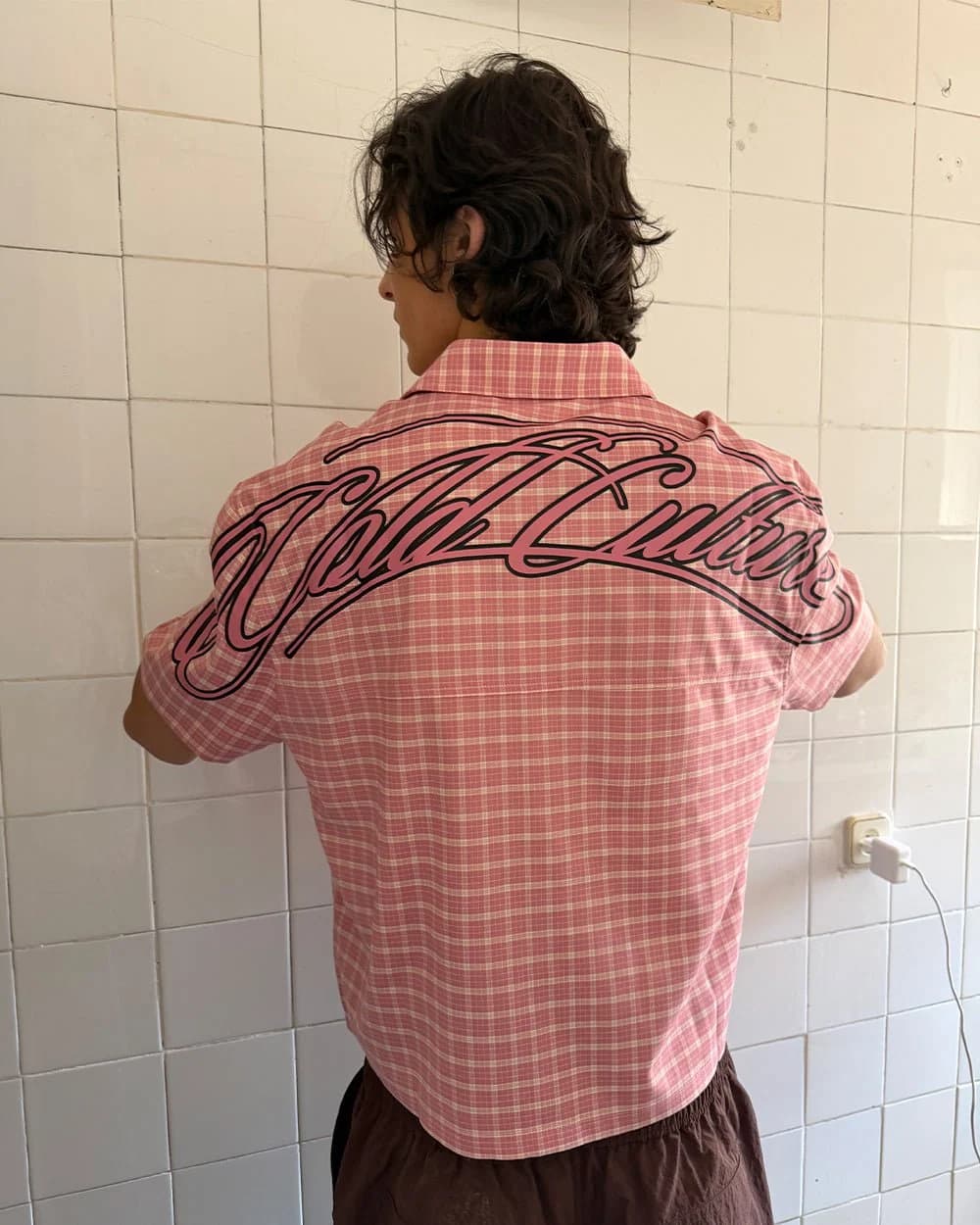 TARTAN SCRIPT SHIRT PINK 12