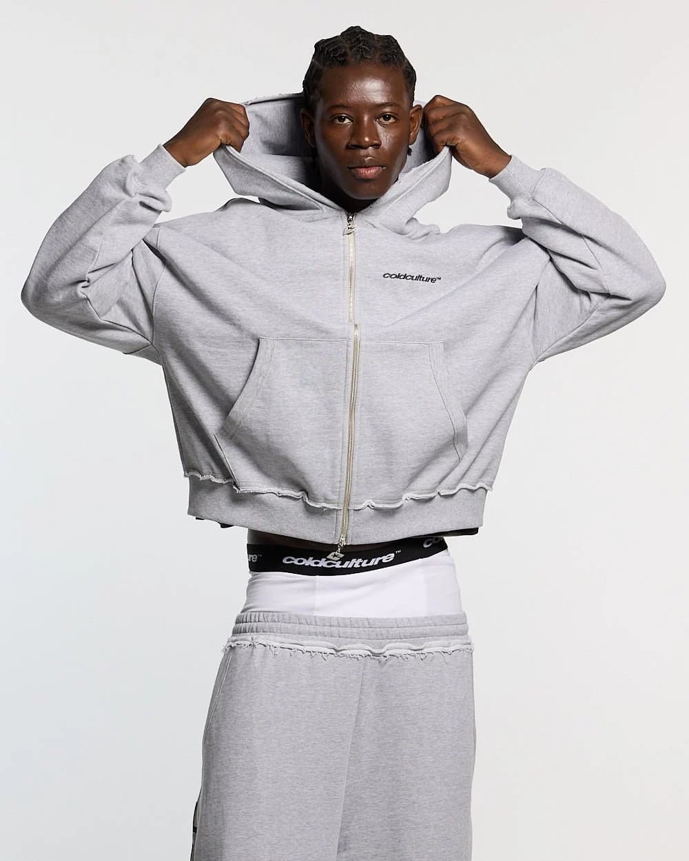 DAILY SET ZIP UP GREY MELANGE 2