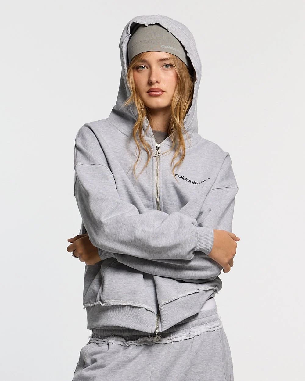 DAILY SET ZIP UP GREY MELANGE 5