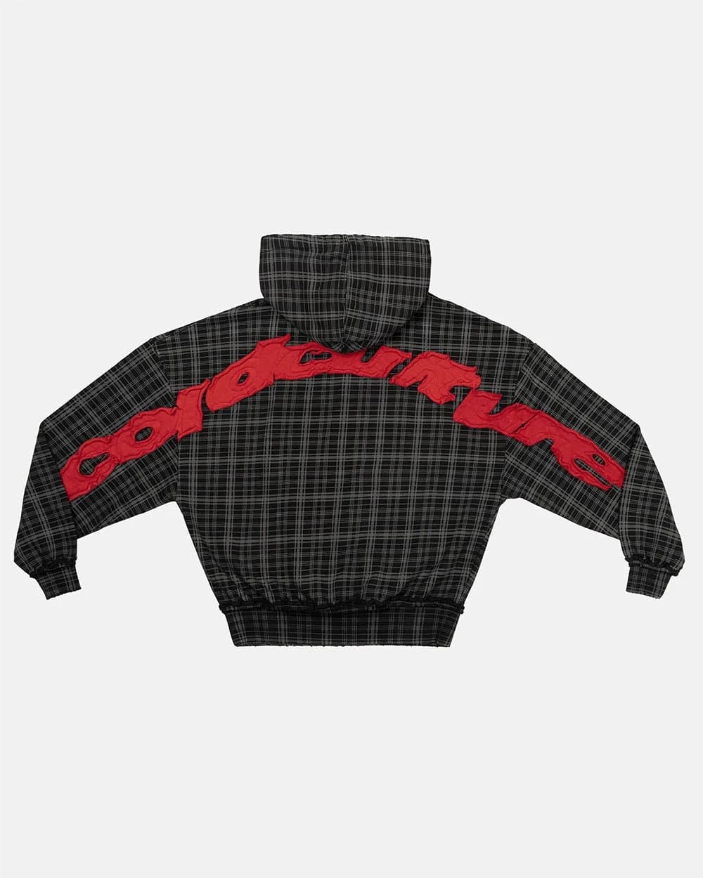 TARTAN HOODIE BLACK 2