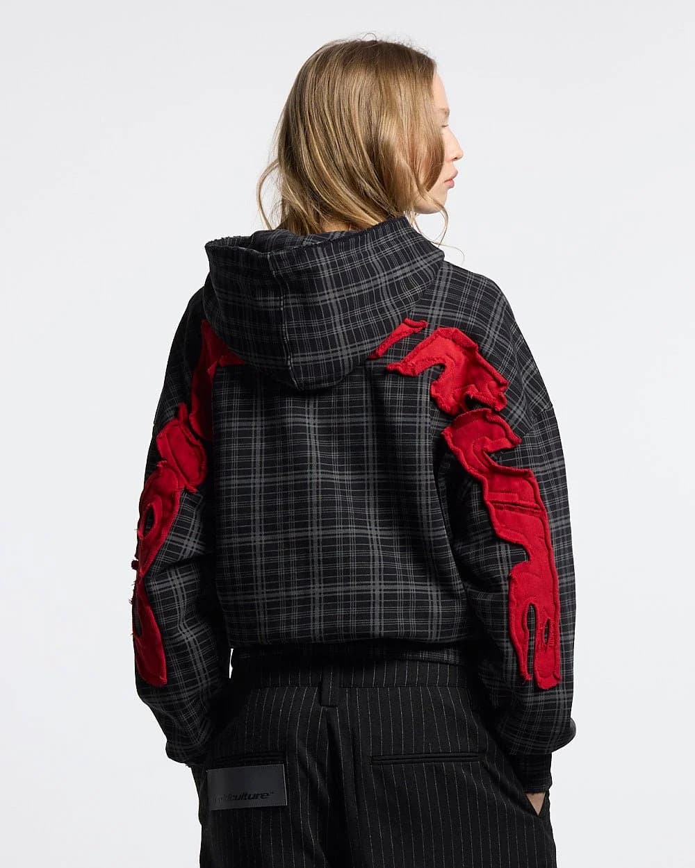 TARTAN HOODIE BLACK 7