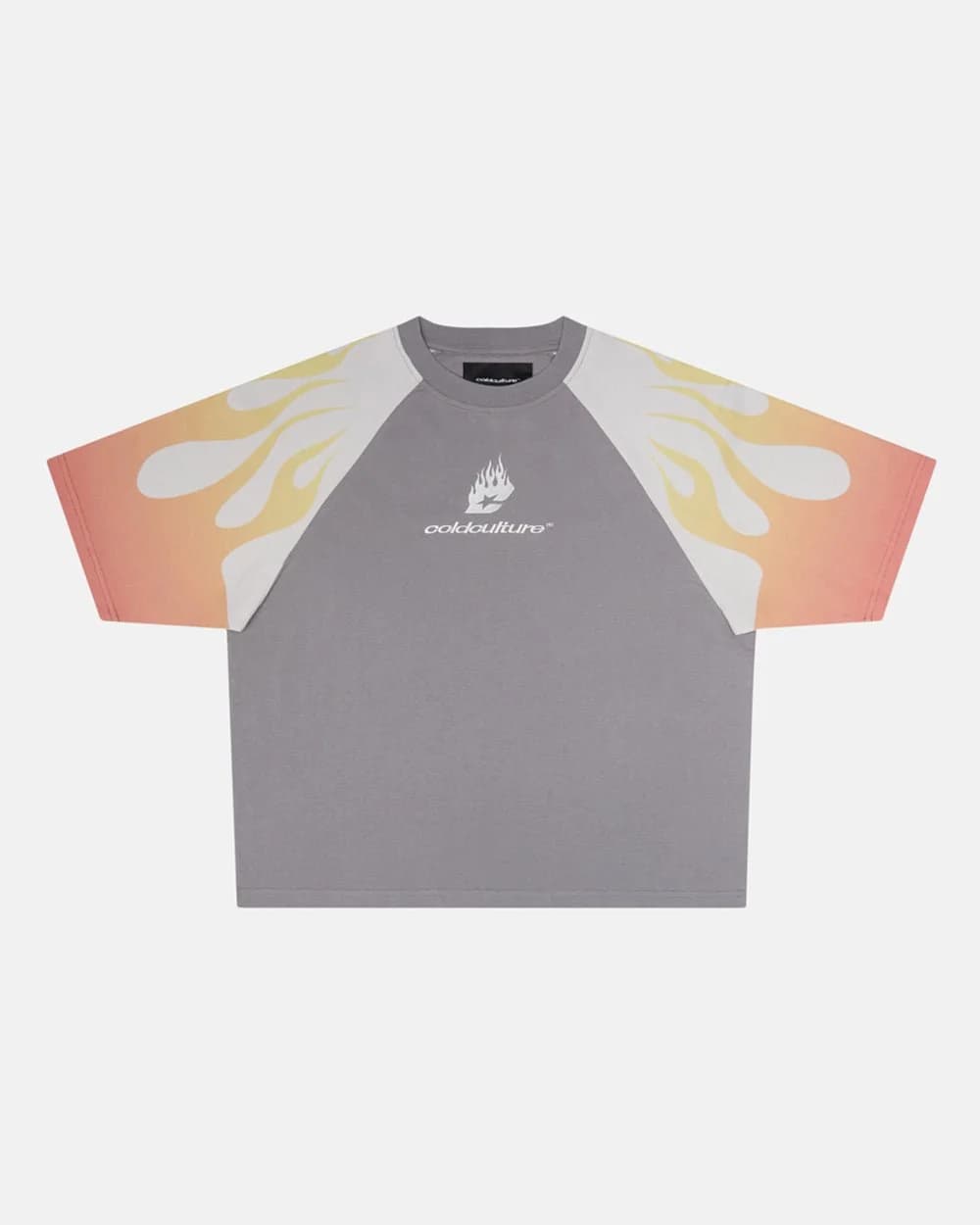 COLD FLAMES TEE ORANGE by COLD CULTURE