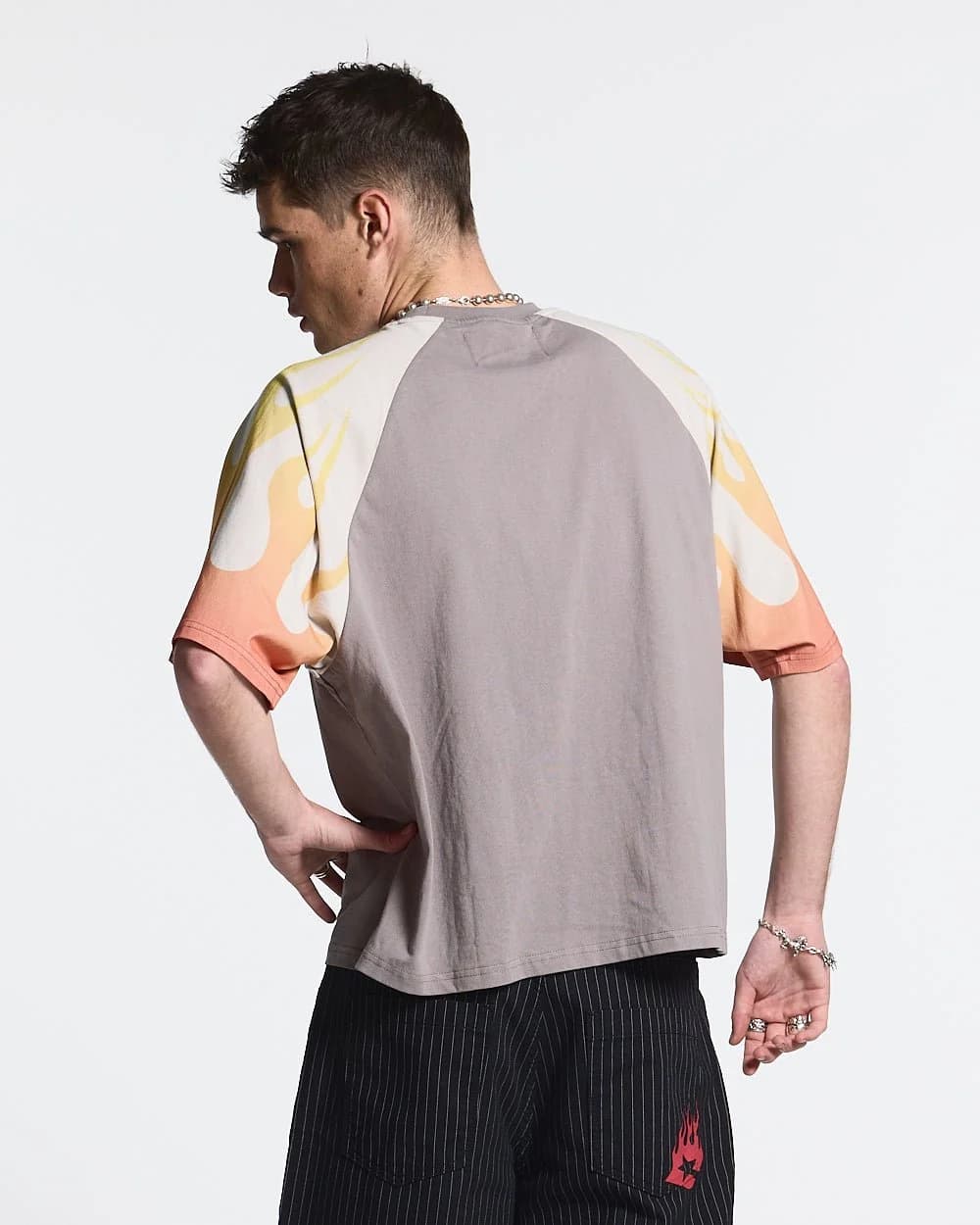 COLD FLAMES TEE ORANGE 4