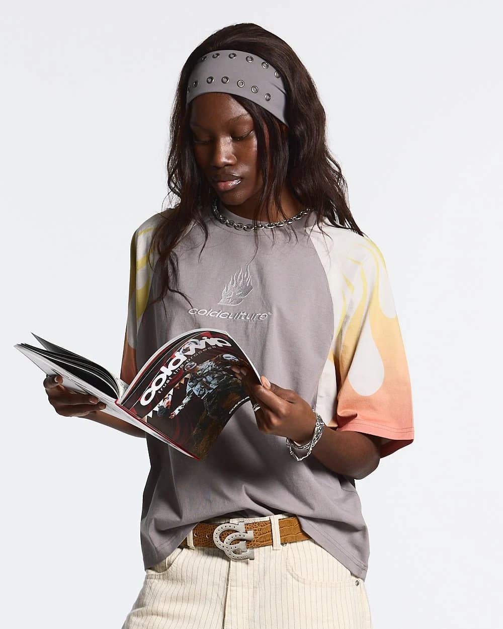 COLD FLAMES TEE ORANGE 5