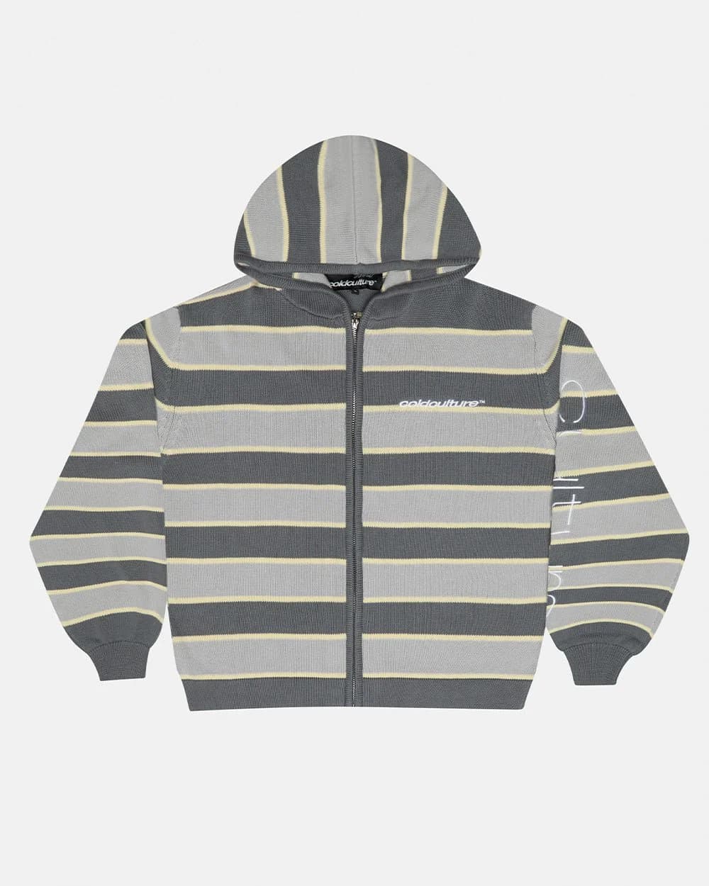 TRIPPY STOP ZIP KNIT GREY 2