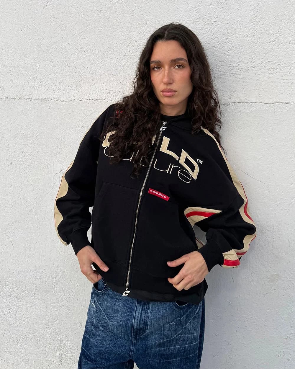 BIKER ZIP HOODIE BLACK 7