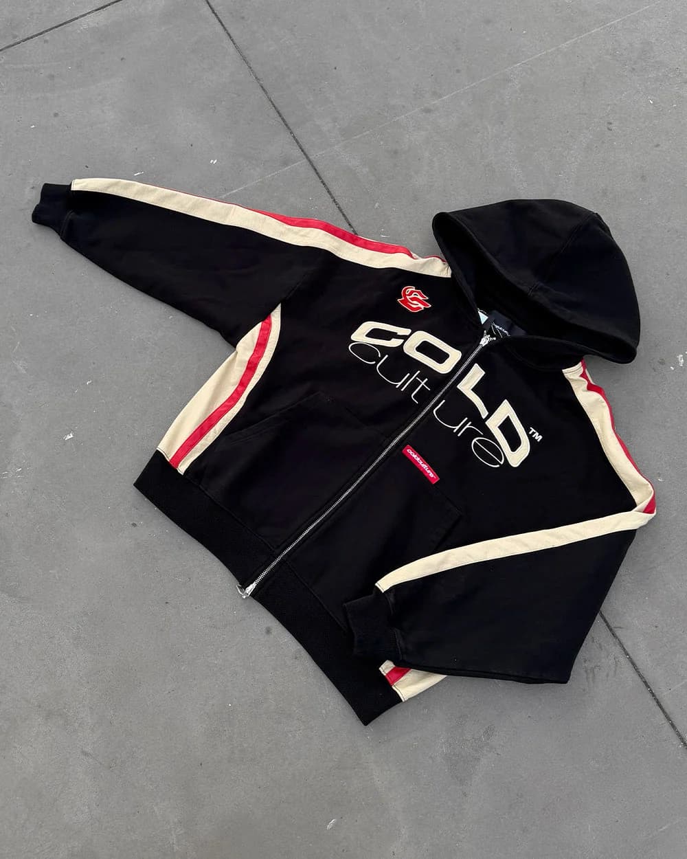 BIKER ZIP HOODIE BLACK 8