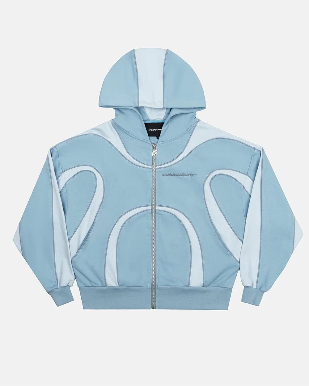 TAKE OFF ZIP HOODIE LIGHT BLUE by COLD CULTURE