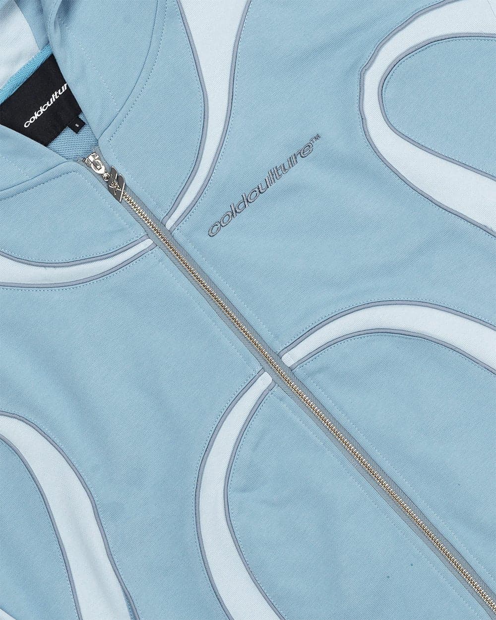 TAKE OFF ZIP HOODIE LIGHT BLUE 5