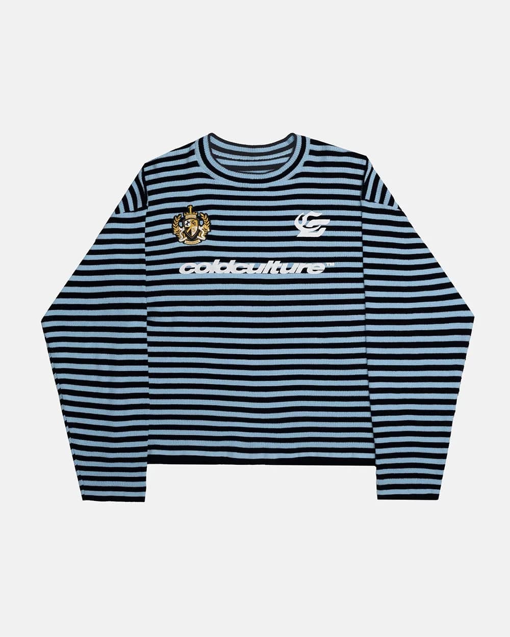 PHARREL LONGSLEEVE DARK & LIGHT BLUE by COLD CULTURE
