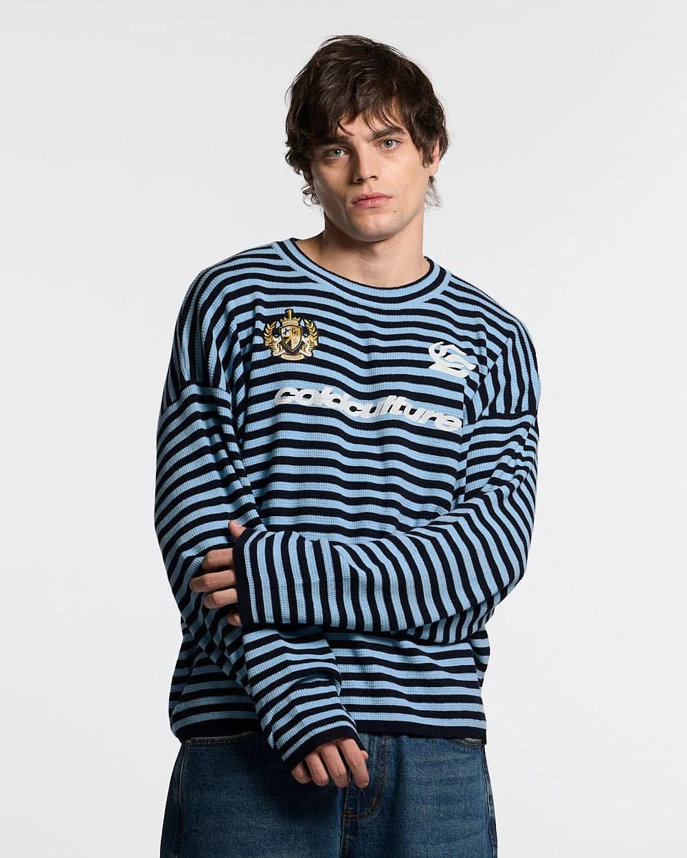 PHARREL LONGSLEEVE DARK & LIGHT BLUE 2