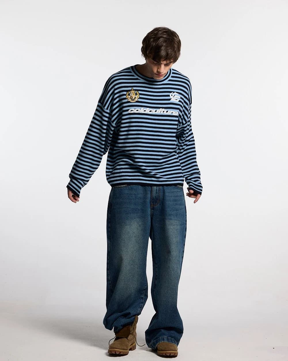 PHARREL LONGSLEEVE DARK & LIGHT BLUE 4