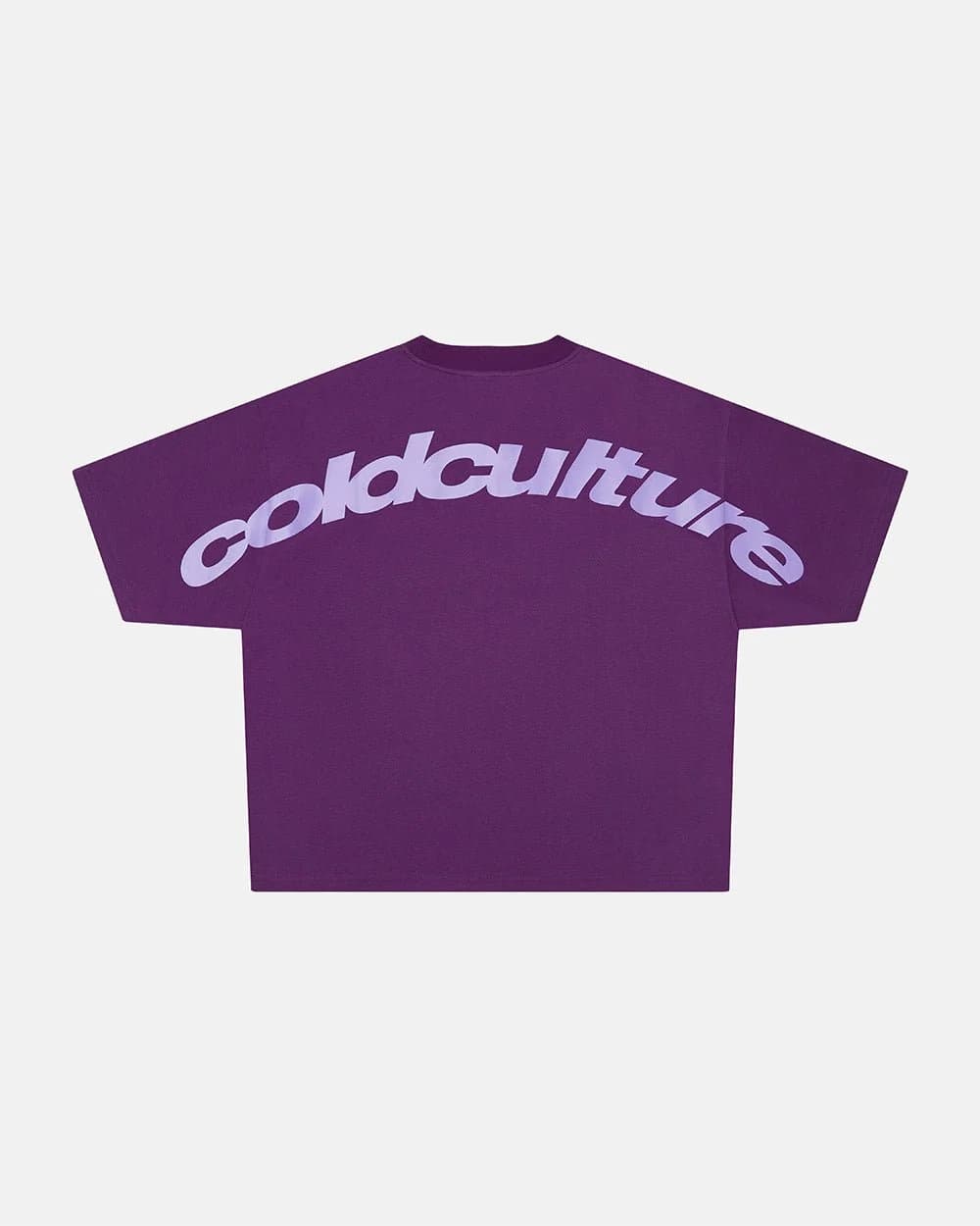 CURVED TEE BURGUNDY & PURPLE by COLD CULTURE