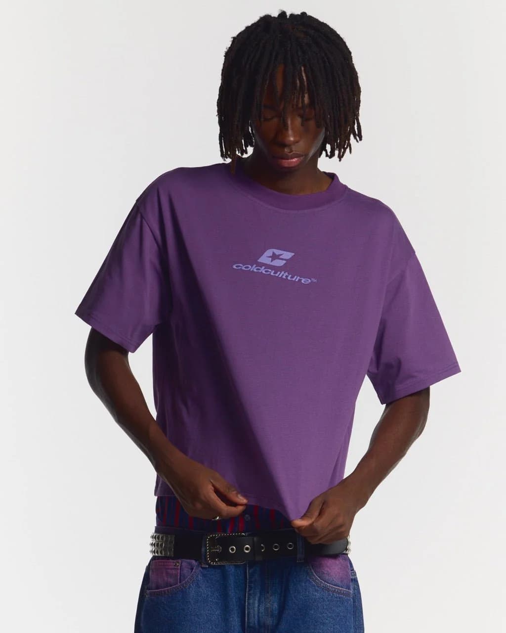 CURVED TEE BURGUNDY & PURPLE 4