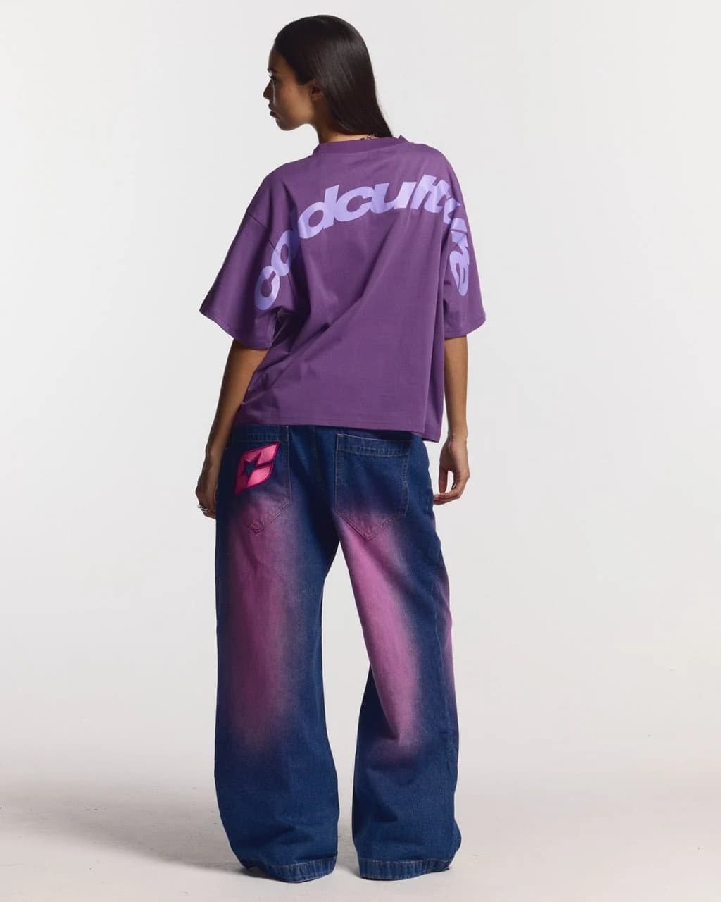 CURVED TEE BURGUNDY & PURPLE 5