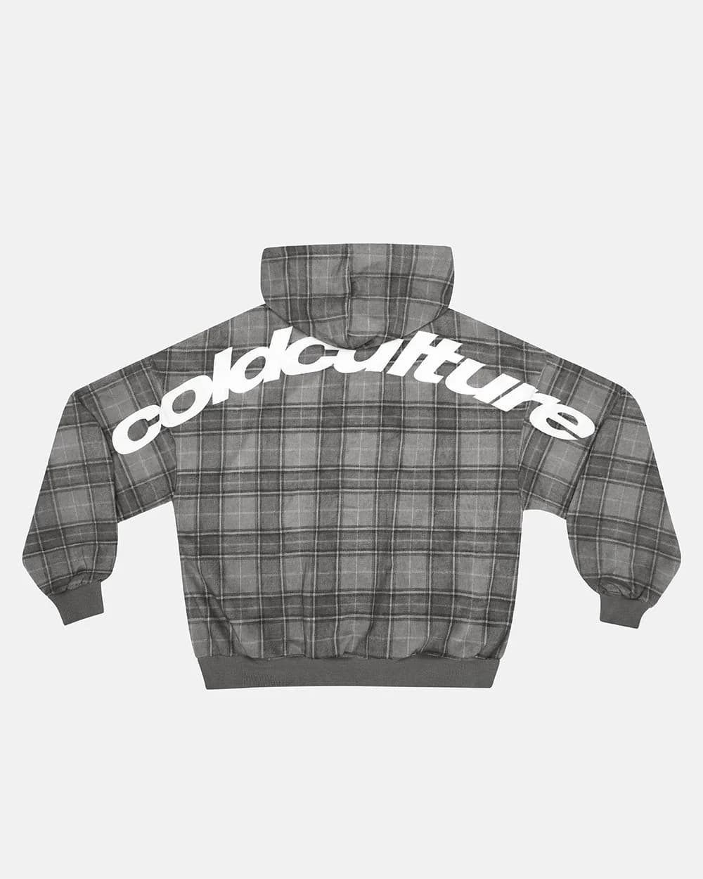 CURVED DRIFT HOODIE TARTAN by COLD CULTURE