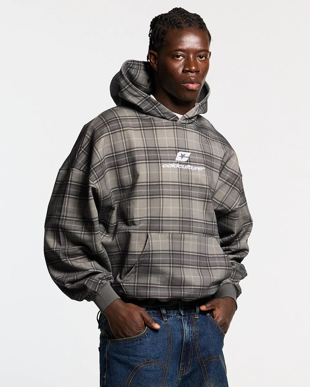 CURVED DRIFT HOODIE TARTAN 4