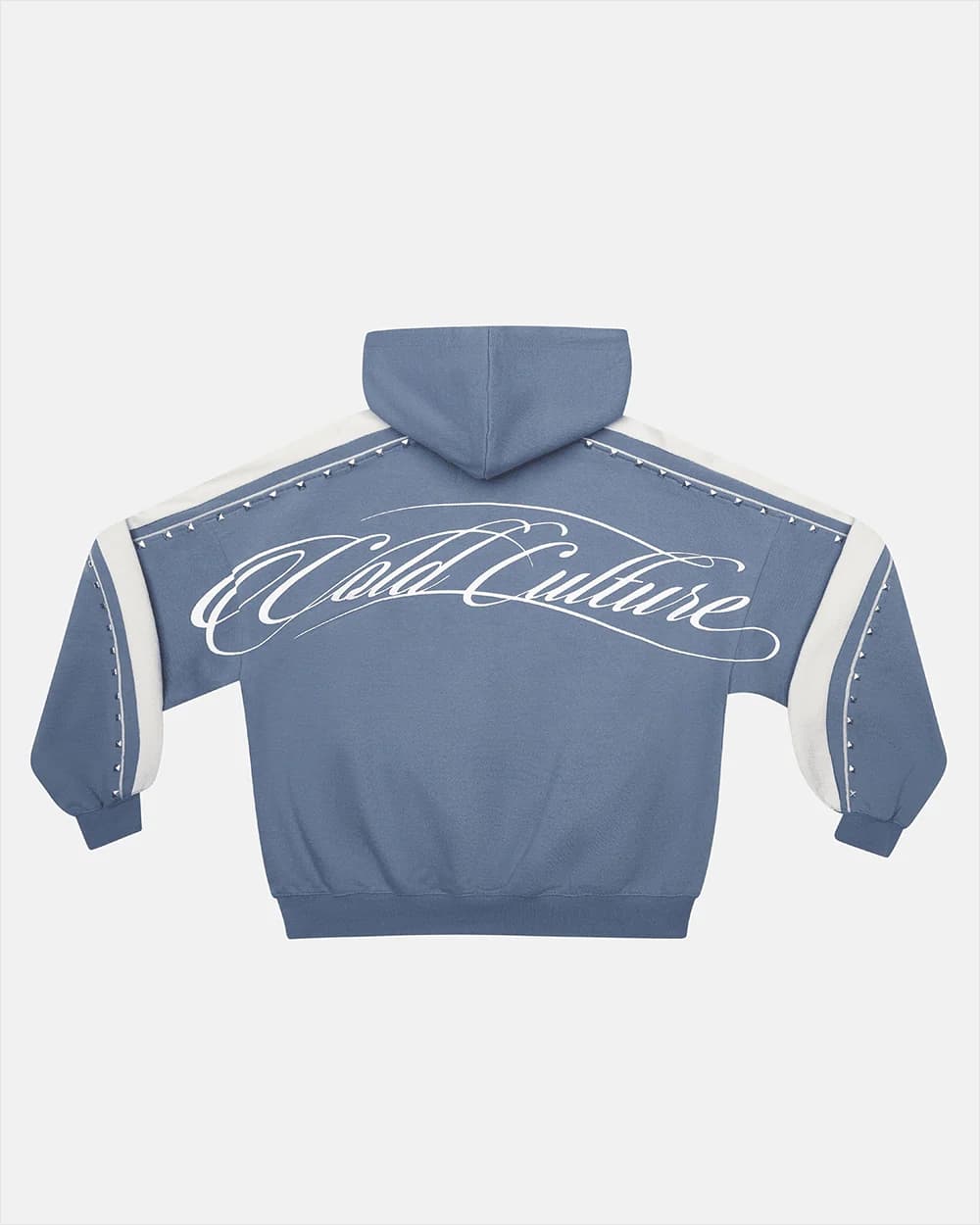 SCRIPT STUDS HOODIE BLUE by COLD CULTURE