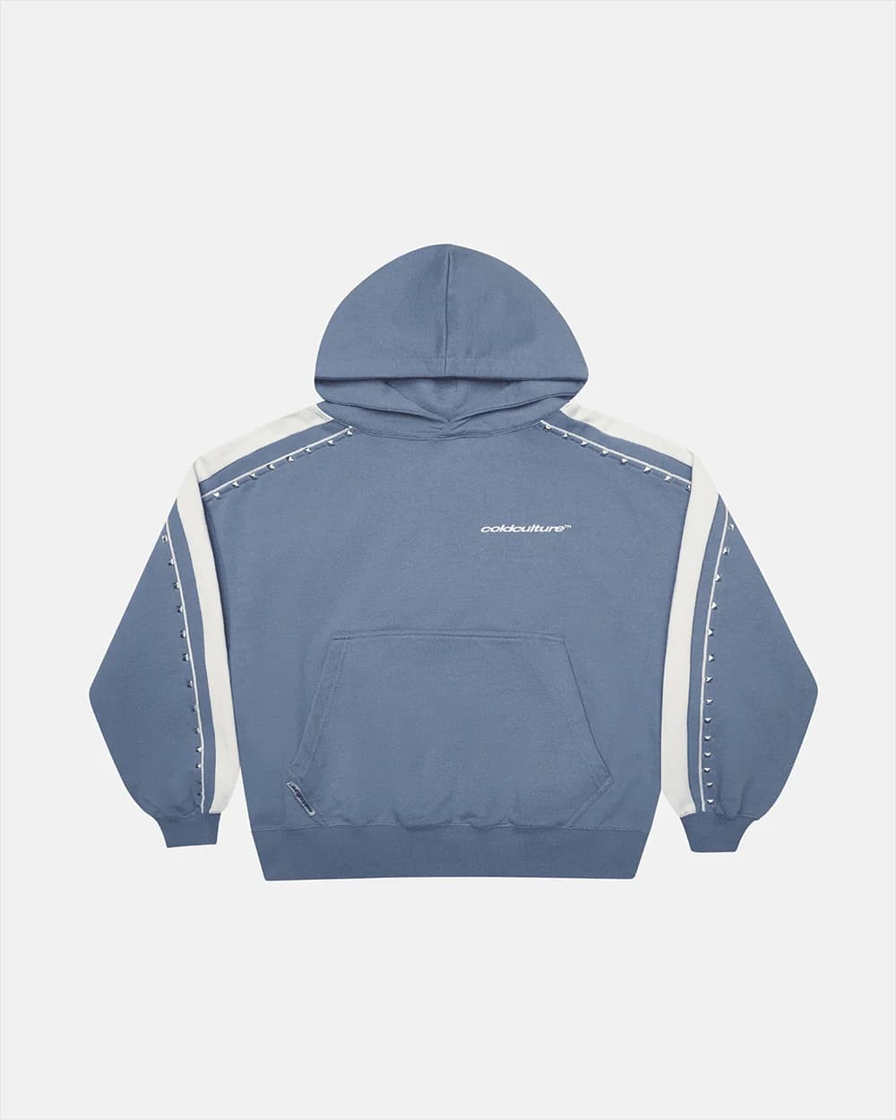SCRIPT STUDS HOODIE BLUE 3