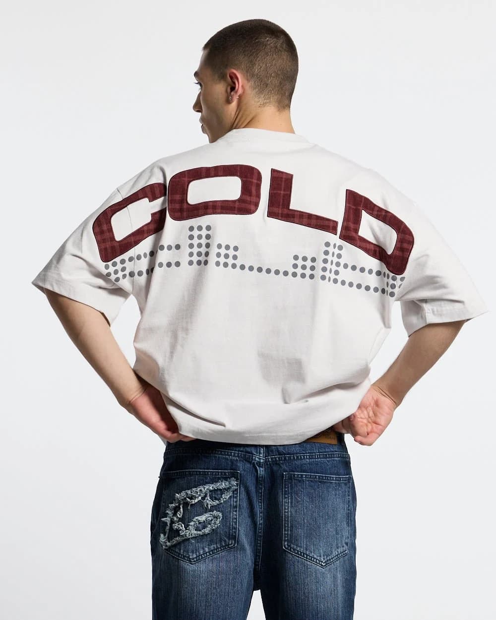DOTS CLUB TEE LIGHT GREY by COLD CULTURE