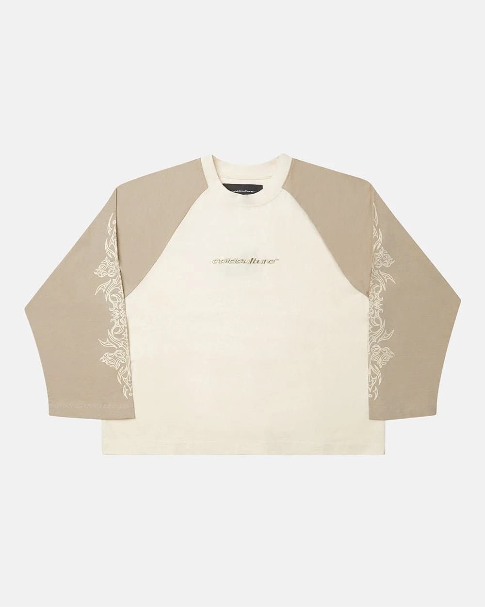 TRIBAL LONGSLEEVE GREY & OFF WHITE by COLD CULTURE