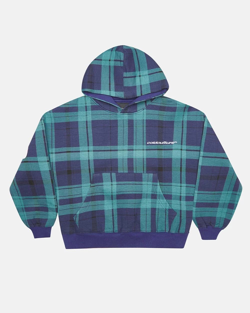 TWO FACES HOODIE NAVY & GREEN 3
