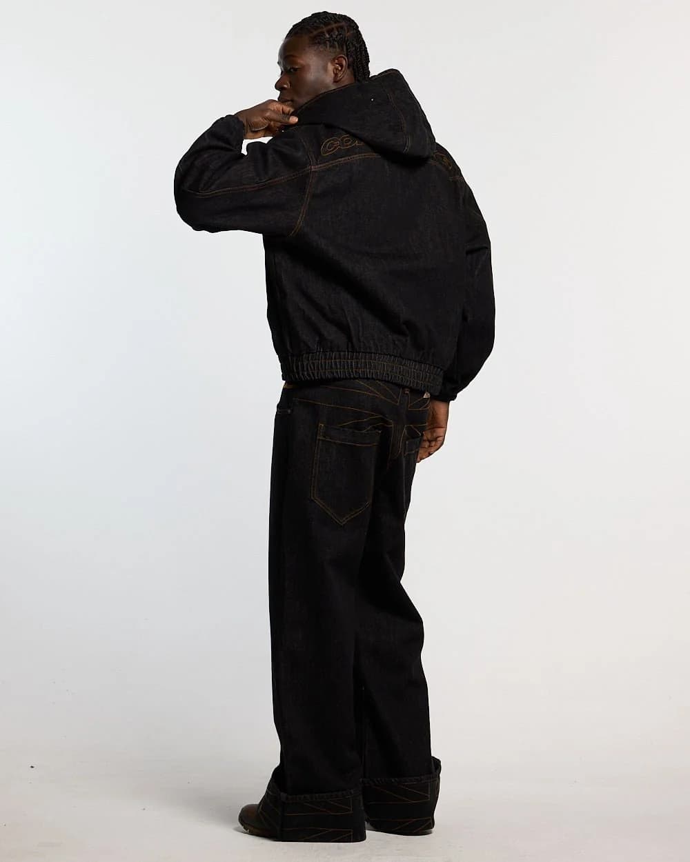 TOP BOY JACKET BLACK DENIM 4