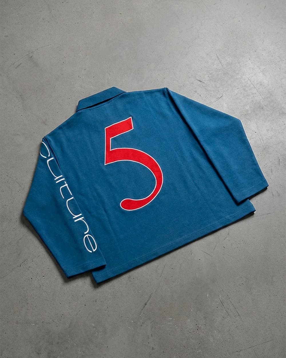 CLASSIC FIVE LONGSLEEVE POLO NAVY by COLD CULTURE