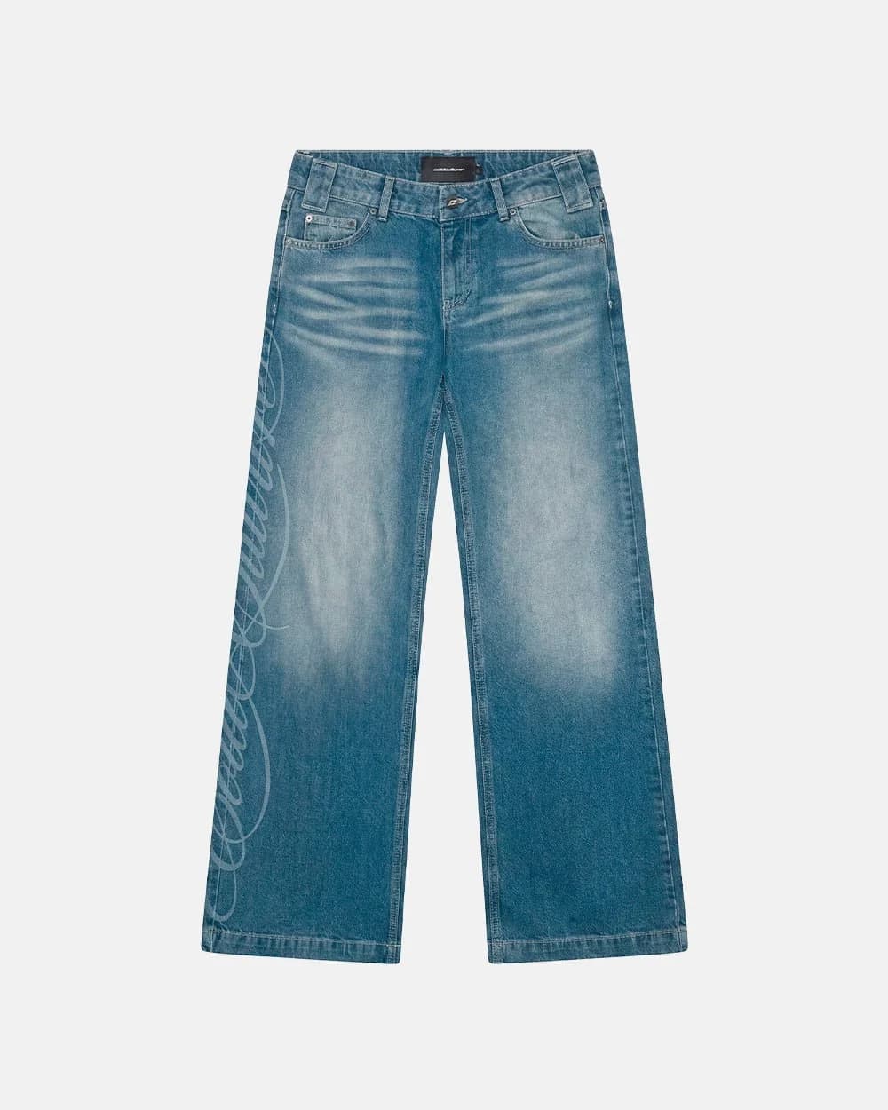 PERFECT SCRIPT PANTS BLUE DENIM 2