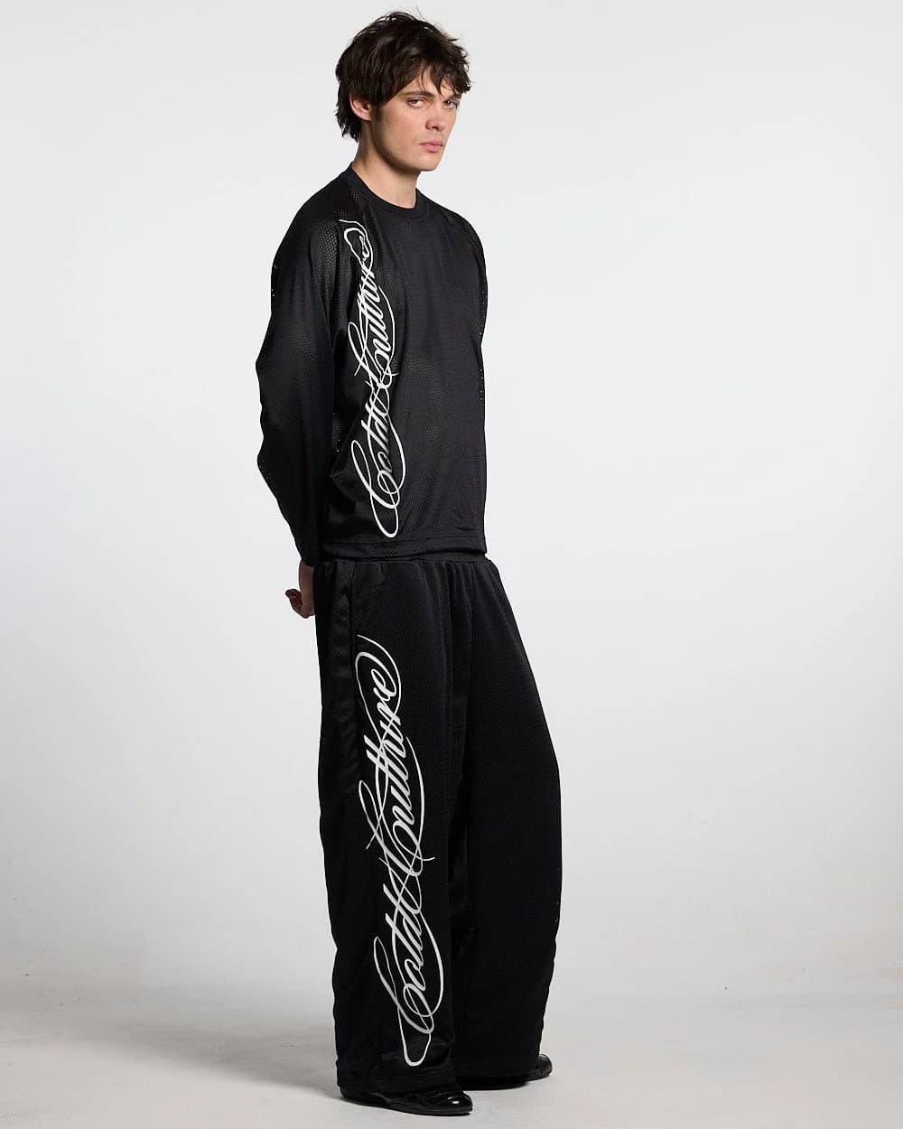 RIOT MESH SWEATPANTS BLACK 6