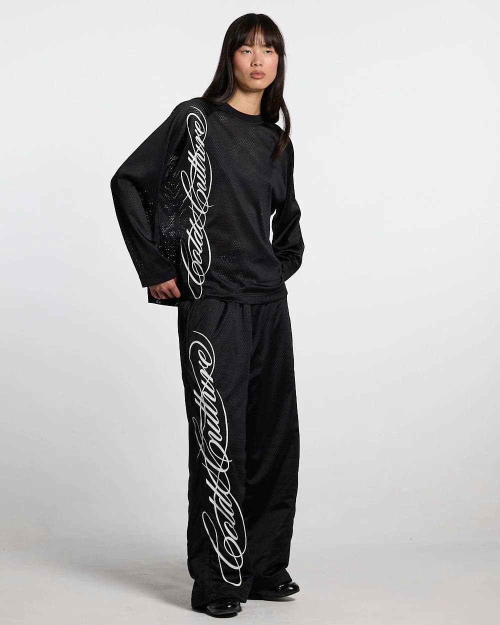 RIOT MESH SWEATPANTS BLACK 10