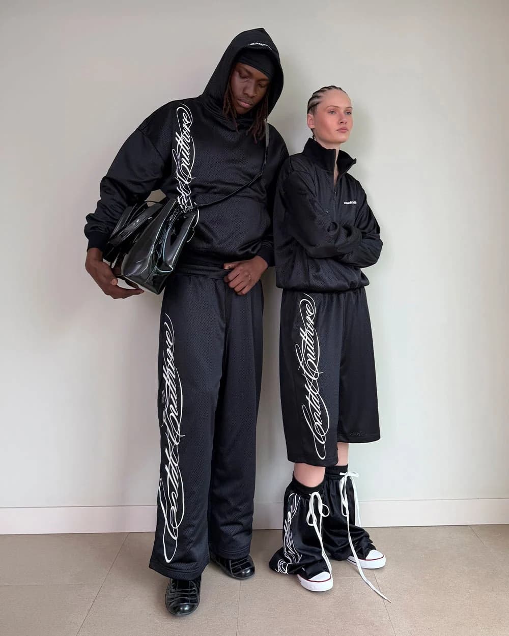 RIOT MESH SWEATPANTS BLACK 13