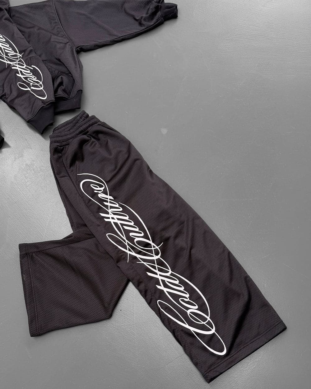 RIOT MESH SWEATPANTS BLACK 14