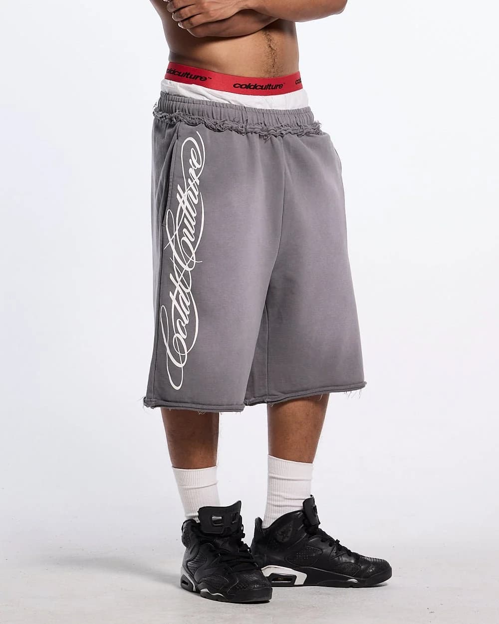 SCRIPT SHORT ANTRACITE GREY by COLD CULTURE
