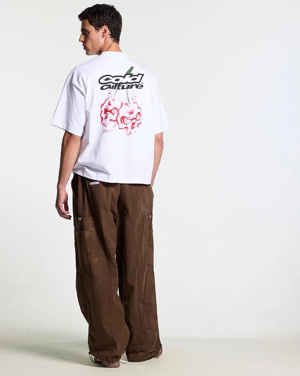 SOLID CARGO PANTS BROWN 7