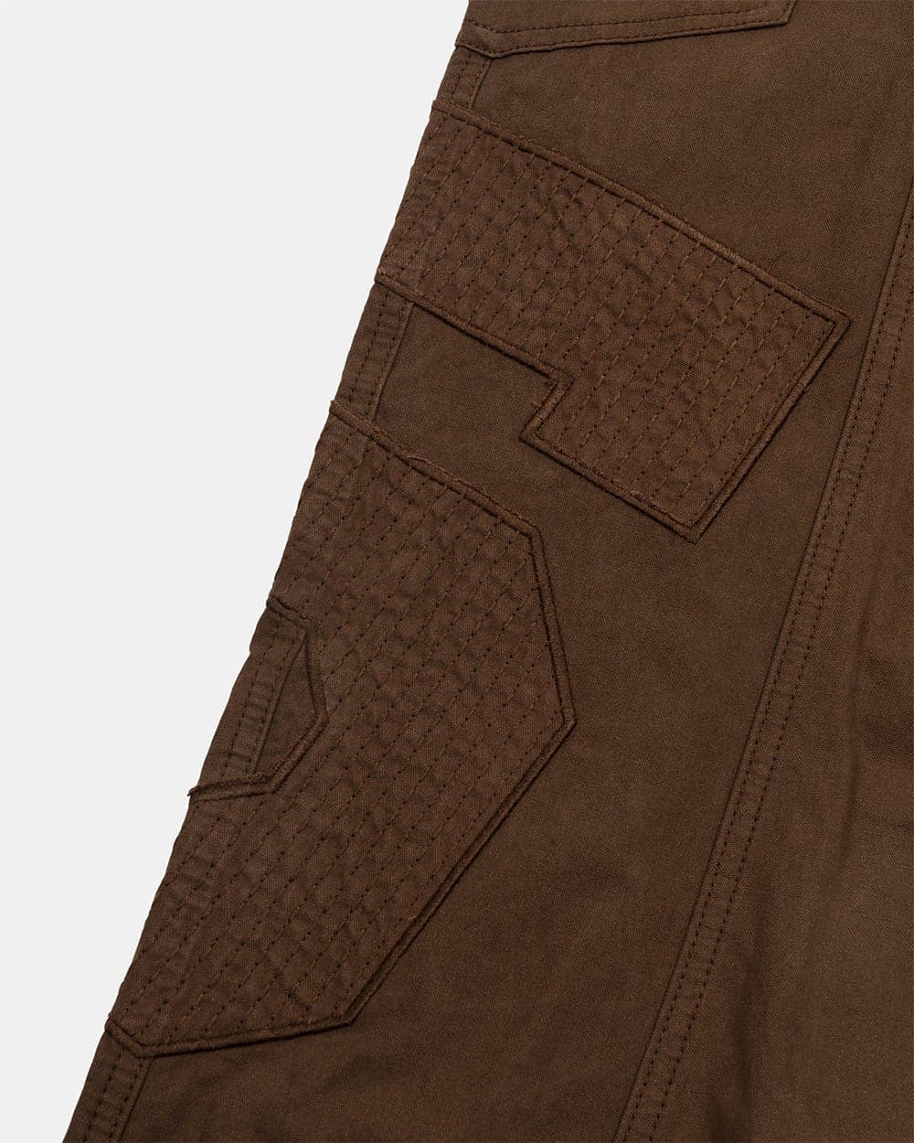 SOLID CARGO PANTS BROWN 8