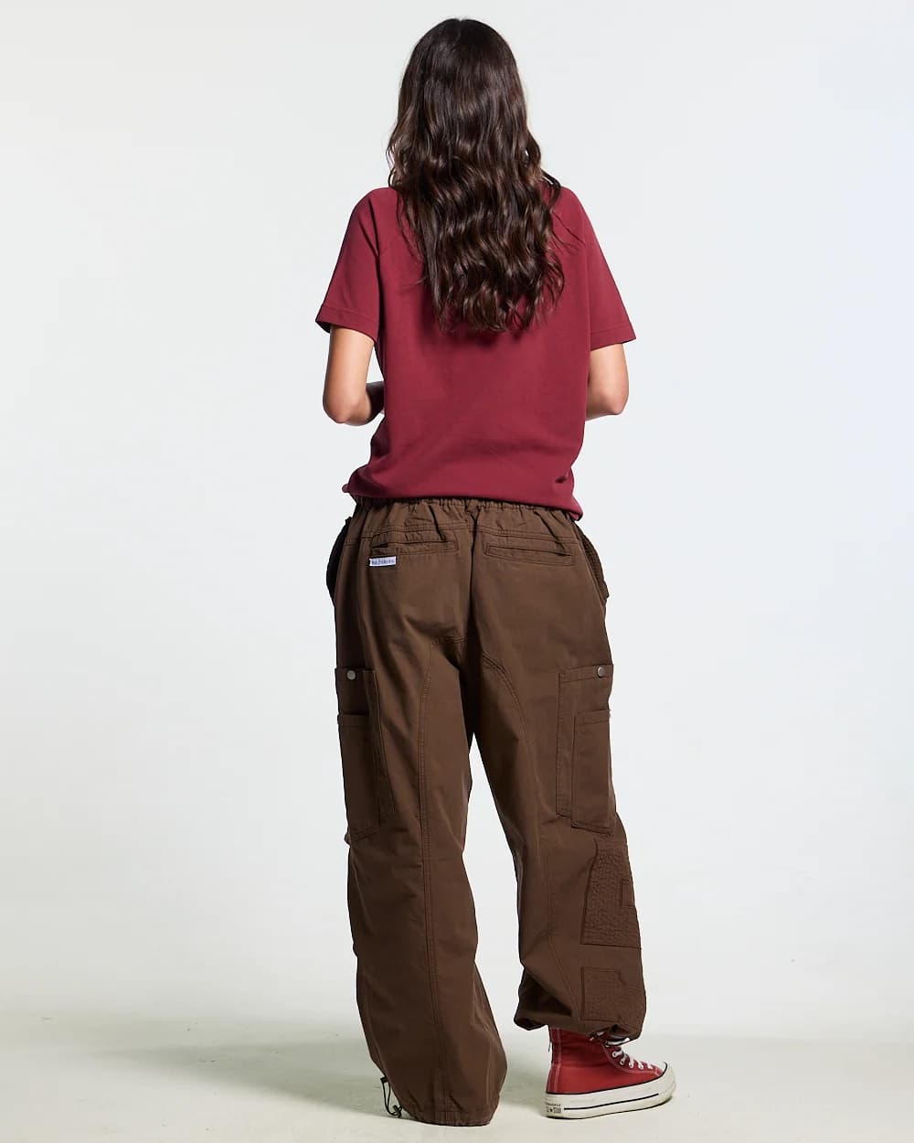 SOLID CARGO PANTS BROWN 11