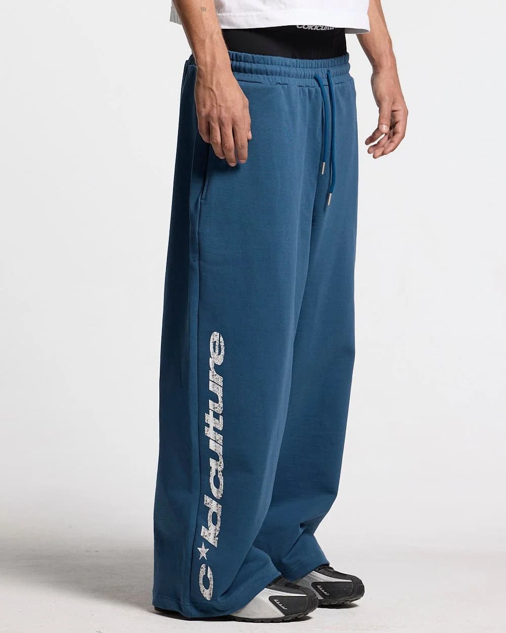 WILD SNAKE SWEATPANTS NAVY BLUE by COLD CULTURE