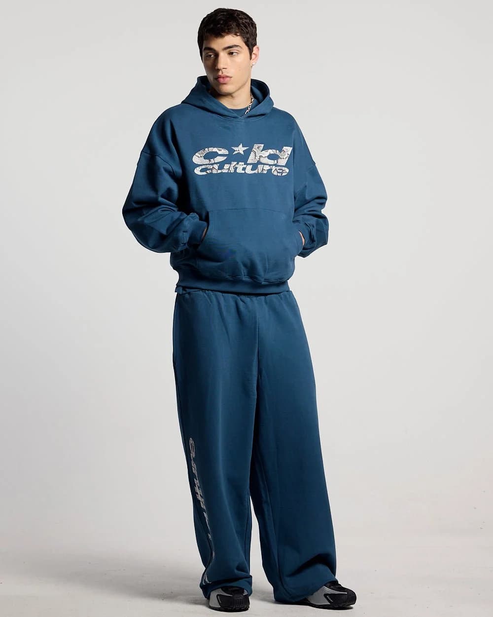 WILD SNAKE SWEATPANTS NAVY BLUE 6