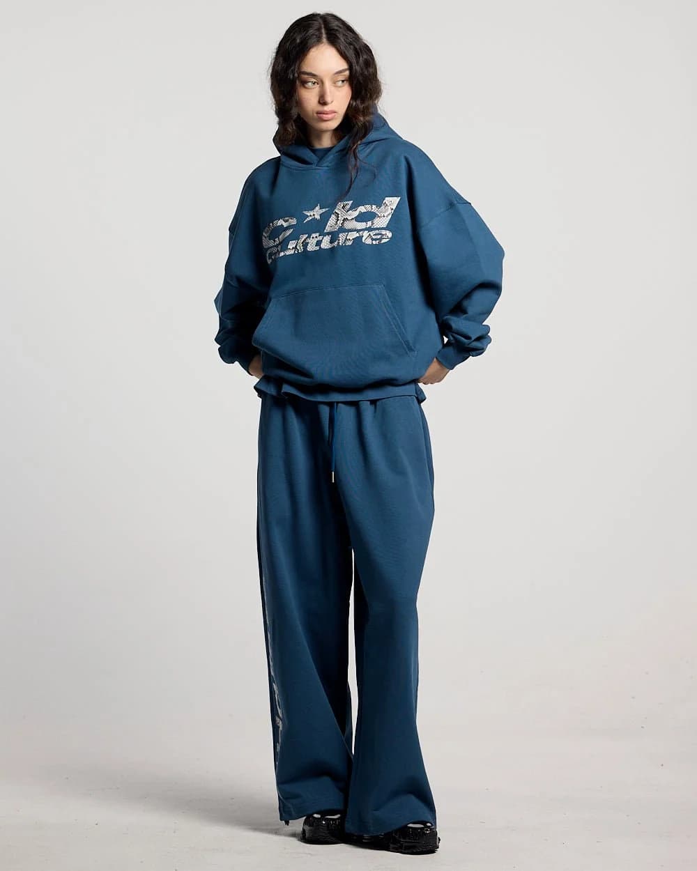 WILD SNAKE SWEATPANTS NAVY BLUE 8