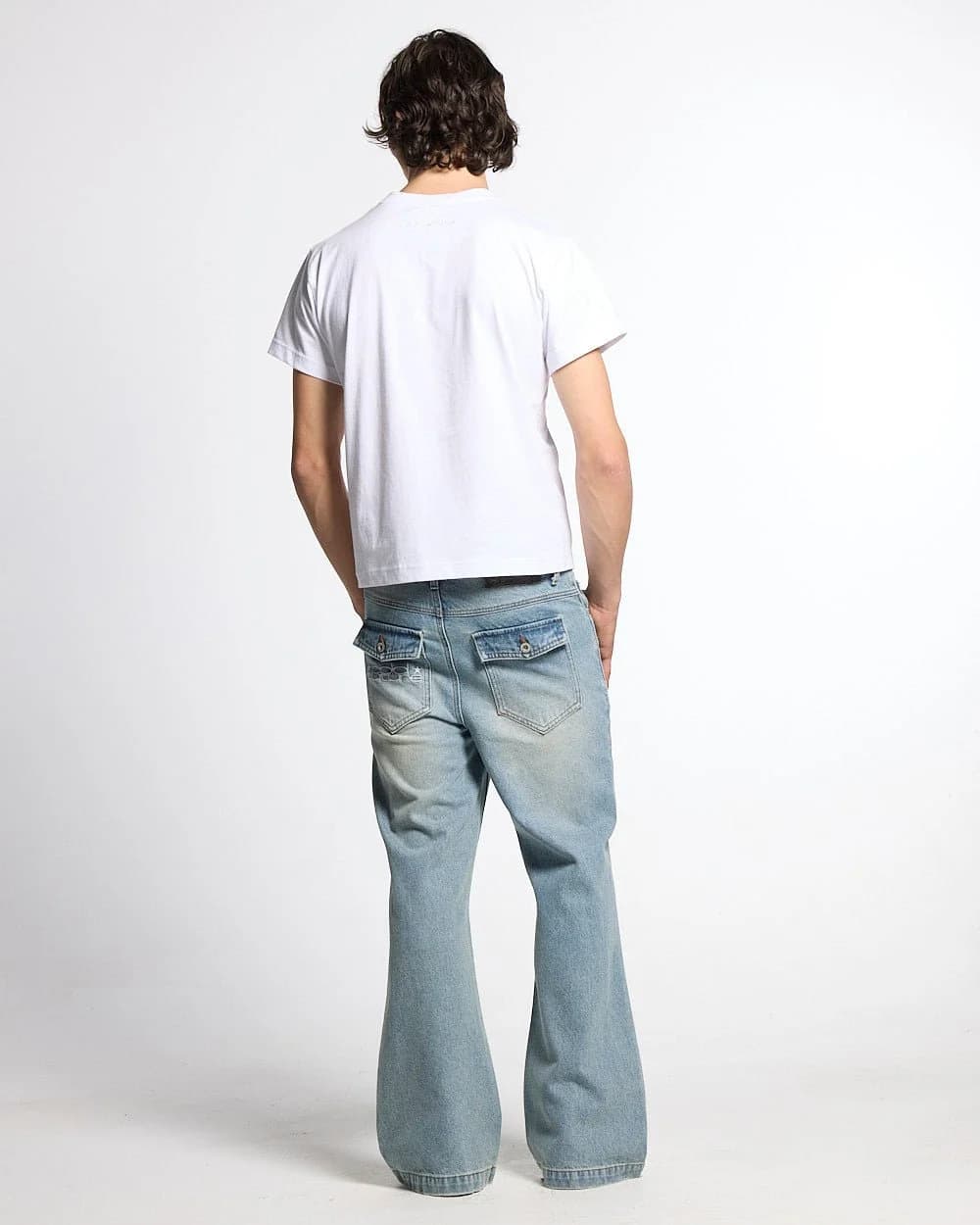 BLURRED V5 BOOTCUT PANTS LIGHT DENIM 4