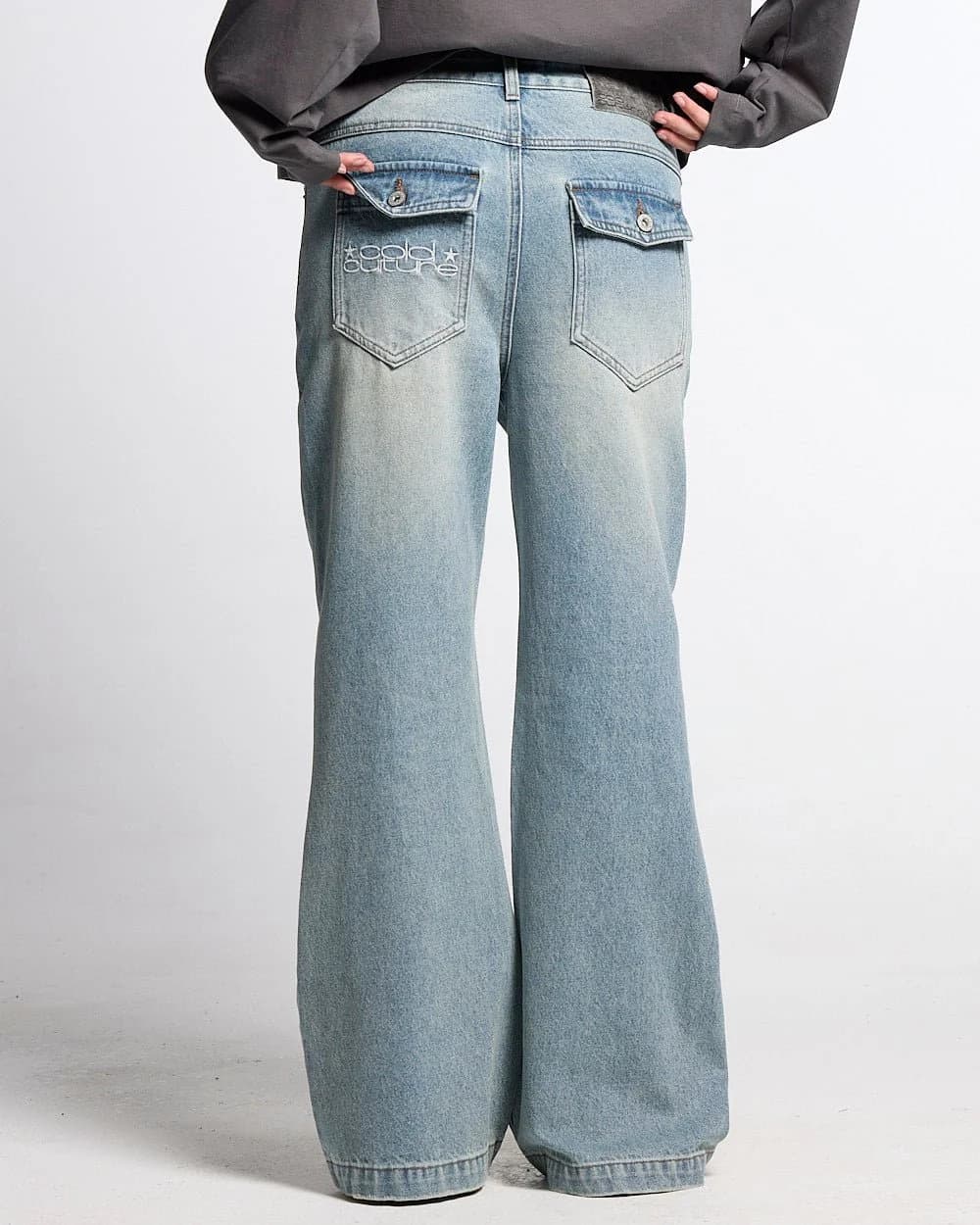 BLURRED V5 BOOTCUT PANTS LIGHT DENIM 9