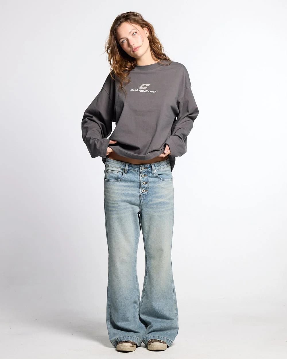 BLURRED V5 BOOTCUT PANTS LIGHT DENIM 10