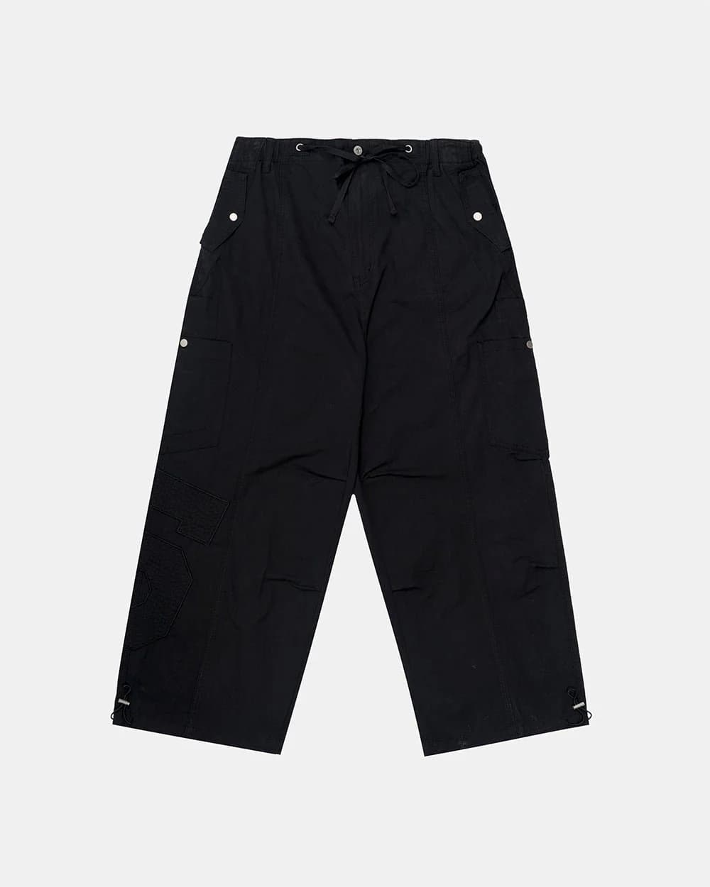 SOLID CARGO PANTS BLACK 2