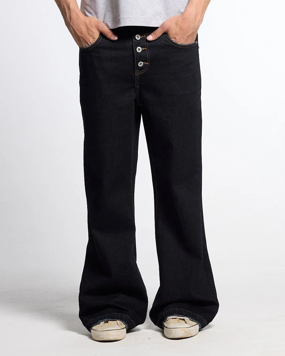 BLURRED V5 BOOTCUT PANTS RAW DENIM by COLD CULTURE